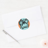 Sticker Rond Giant Turquoise (Enveloppe)