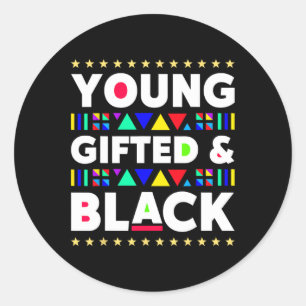 Sticker Rond Gifle Black Girl Magic Junetdix Black History M