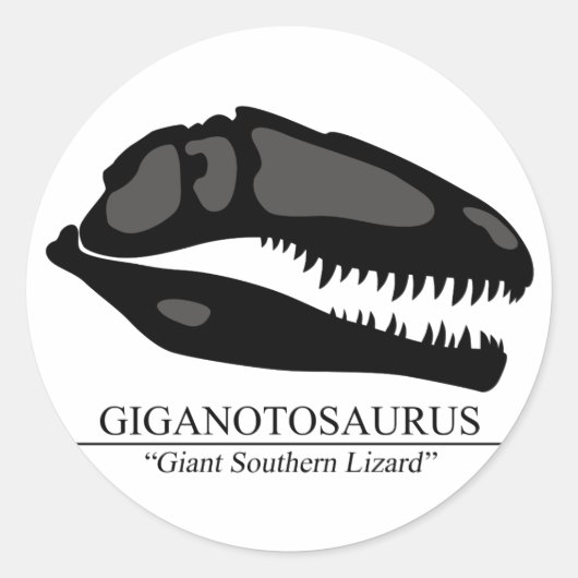 Sticker Rond Giganotosaurus (Devant)