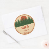 Sticker Rond Gila Wilderness Nouveau-Mexique (Enveloppe)