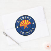 Sticker Rond Gilbert Arizona (Enveloppe)