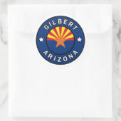 Sticker Rond Gilbert Arizona (Sac)