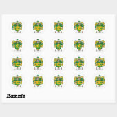 STICKER ROND GILL FAMILLE CREST - GILL COAT DES ARMES (Feuille)