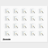 STICKER ROND GIN LOVERS SHOPPING LIST (Feuille)