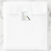 STICKER ROND GIN LOVERS SHOPPING LIST (Sac)