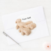 Sticker Rond Gingembre frais (Enveloppe)