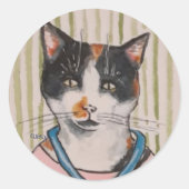 Sticker Rond Ginger Cat (Devant)