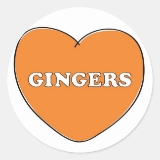 Sticker Rond Ginger Love