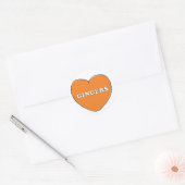 Sticker Rond Ginger Love (Enveloppe)