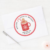 Sticker Rond Gingerbread Cookie | Baking Spiritueux (Enveloppe)
