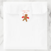 Sticker Rond Gingerbread Homemade Bakery Label (Sac)