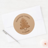Sticker Rond Gingerpain Forme d'arbre Cookie - Cookies faits ma (Enveloppe)