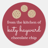 Sticker Rond Gingersnap Cookie personnalisé (Devant)