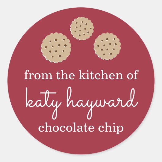 Sticker Rond Gingersnap Cookie personnalisé (Devant)