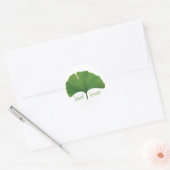 Sticker Rond Gingko Leaf (Enveloppe)