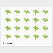 Sticker Rond Gingko Leaf (Feuille)