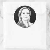 Sticker Rond Giorgia Meloni (Sac)