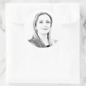 Sticker Rond Giorgia Meloni (Sac)