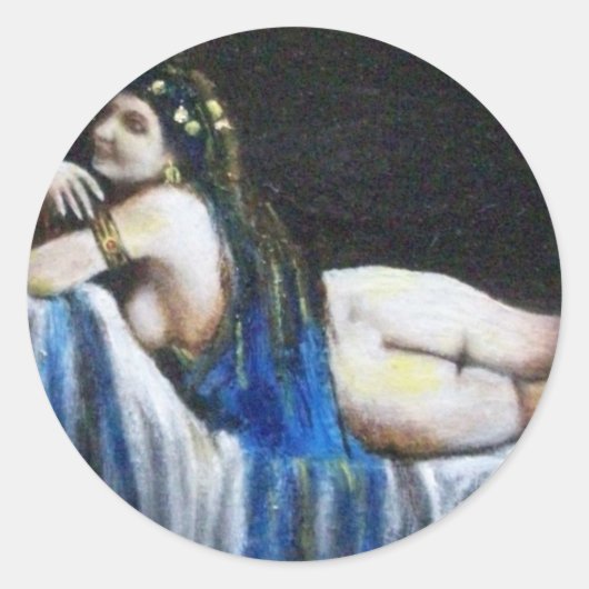 STICKER ROND GIPSY BLUE (Devant)