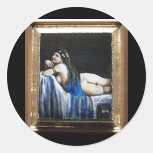 STICKER ROND GIPSY BLUE