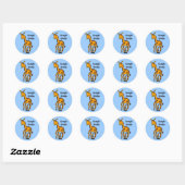 Sticker Rond girafe2, Georgie Giraffe (Feuille)