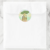 Sticker Rond Giraffe (Sac)
