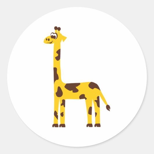 Sticker Rond Giraffe (Devant)
