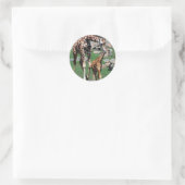 Sticker Rond Giraffe (Sac)