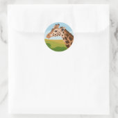 Sticker Rond Giraffe (Sac)