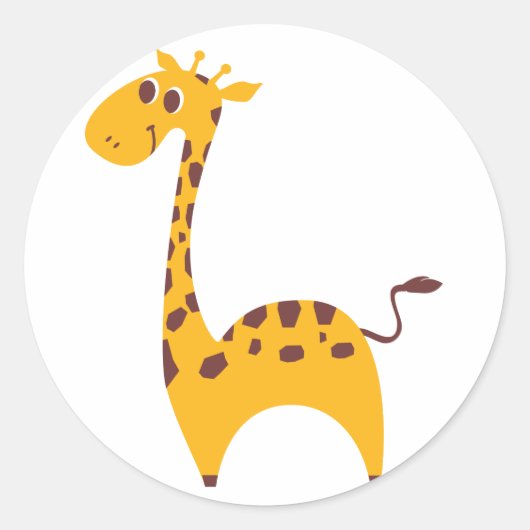 Sticker Rond Giraffe (Devant)