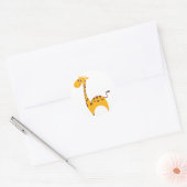 Sticker Rond Giraffe (Enveloppe)