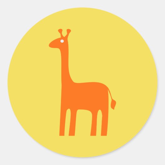Sticker Rond Giraffe (Devant)