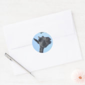 Sticker Rond Giraffe (Enveloppe)