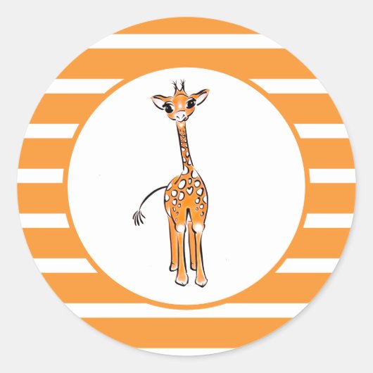 Sticker Rond Giraffe (Devant)