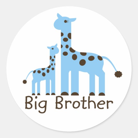 Sticker Rond Giraffe Big Brother (Devant)