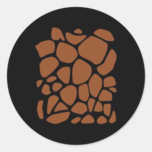 Sticker Rond Giraffe Imprimer do-it-yourself costume Halloween (Devant)