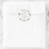 Sticker Rond Giraffe Safari Palm Feuille Baby shower Favoriser (Sac)
