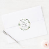 Sticker Rond Giraffe Safari Palm Feuille Baby shower Favoriser (Enveloppe)