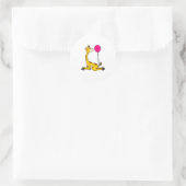 Sticker Rond Giraffe with Balloon (Sac)