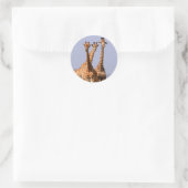 Sticker Rond Giraffes (Sac)