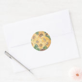 STICKER ROND GIRASSOIS I (Enveloppe)