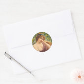 Sticker Rond Girl by Lemon Tree by Emile Vernon (Enveloppe)