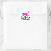 Sticker Rond Girl Gang (Sac)