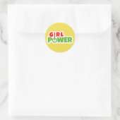 Sticker Rond Girl Power (Sac)