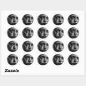 Sticker Rond Girl with tears (Feuille)