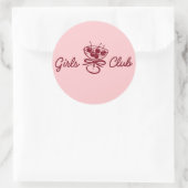 Sticker Rond Girls Club (Sac)