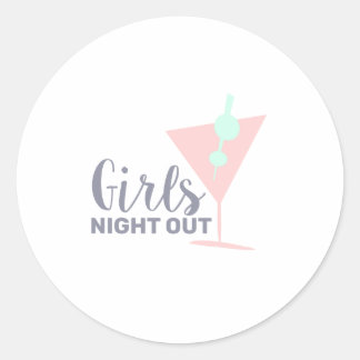 Sticker Rond Girls night