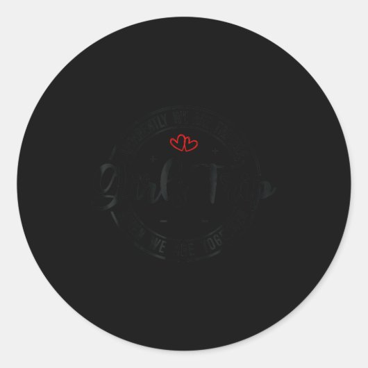 Sticker Rond Girls Trip 2026 Womens Weekend Vacation Matching G (Devant)