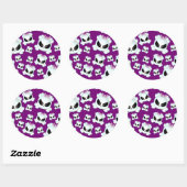 Sticker Rond Girly (Feuille)