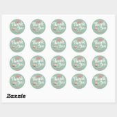 Sticker Rond Girly Cowboy Merci (Feuille)